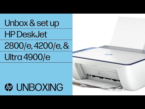 How to unbox and setup the HP DeskJet